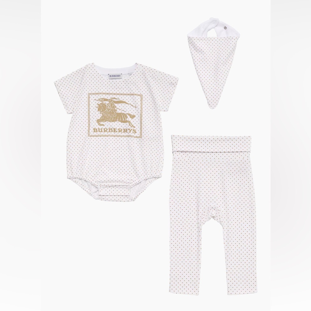 Burberry

Baby's Gertie Dot Bodysuit, Pants & Bib Gift Set